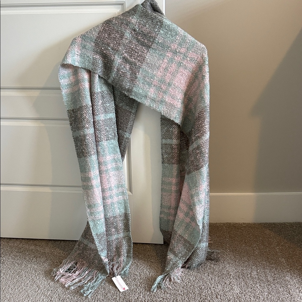 Simonetta Pastel Fringe Scarf